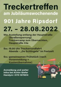 Treckertreffen am Jubiläumswochenende